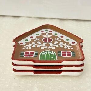 Gingerbread House Ceramic Coasters